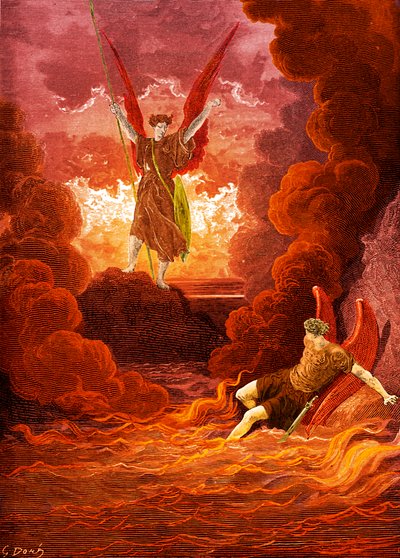 Paradise Lost: Satan and Beelzebub by Gustave Dore